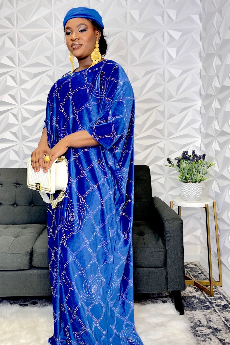 Robe bubu en velours Sita
