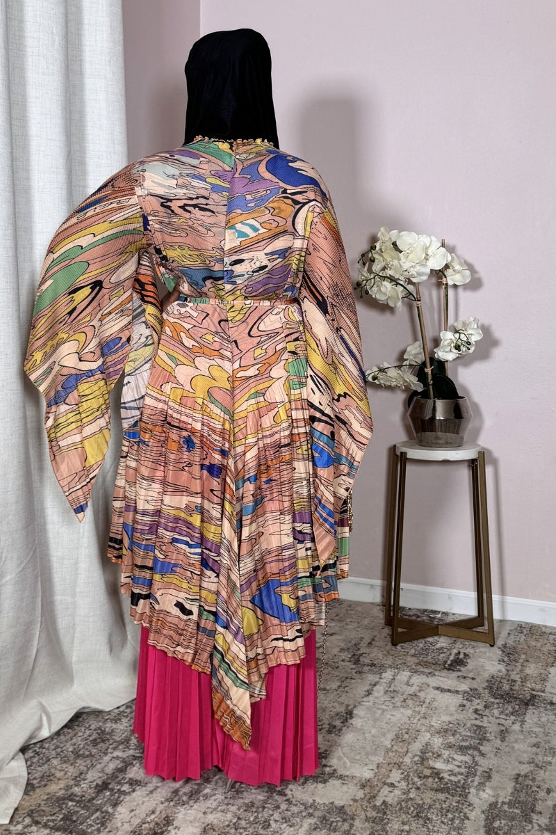 Wildland Watercolor Pleated Pant Set