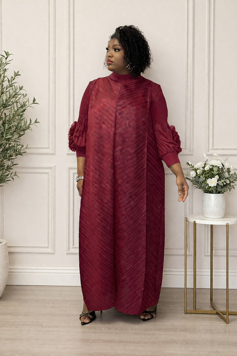 Chic Pleated Shift Dress