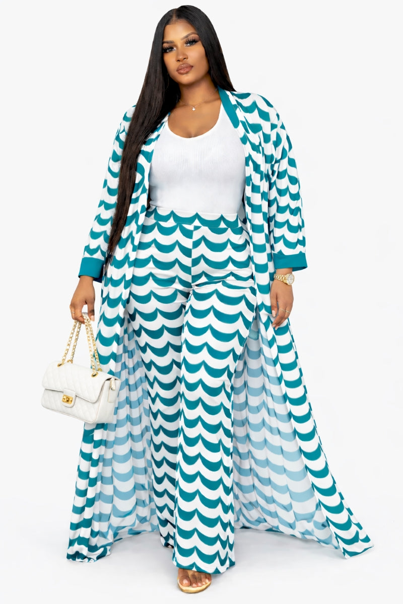 "Ensemble de loisirs Chic Aqua Wave - Eco &amp; Breezy Taille unique