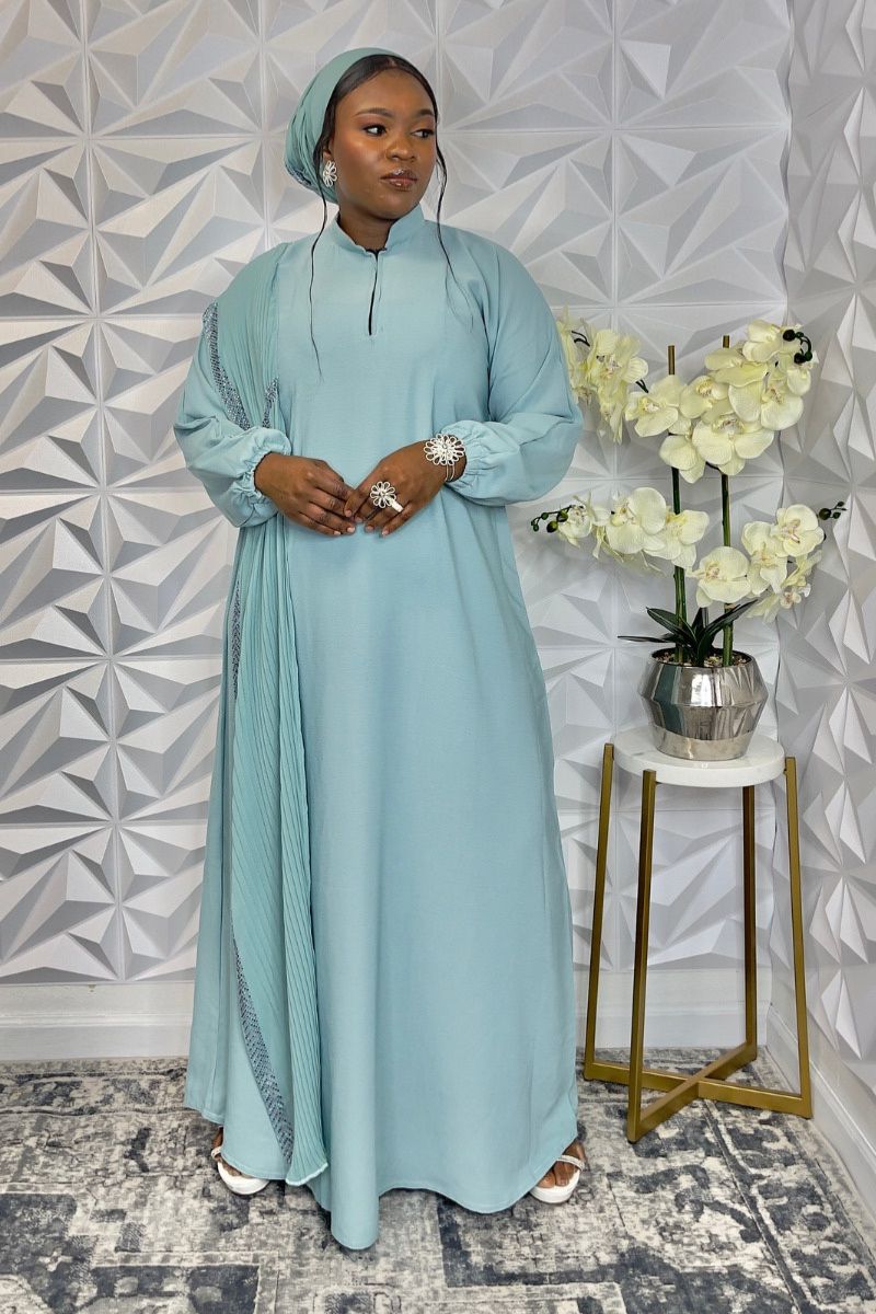 Elegant Crepe Robe Abaya