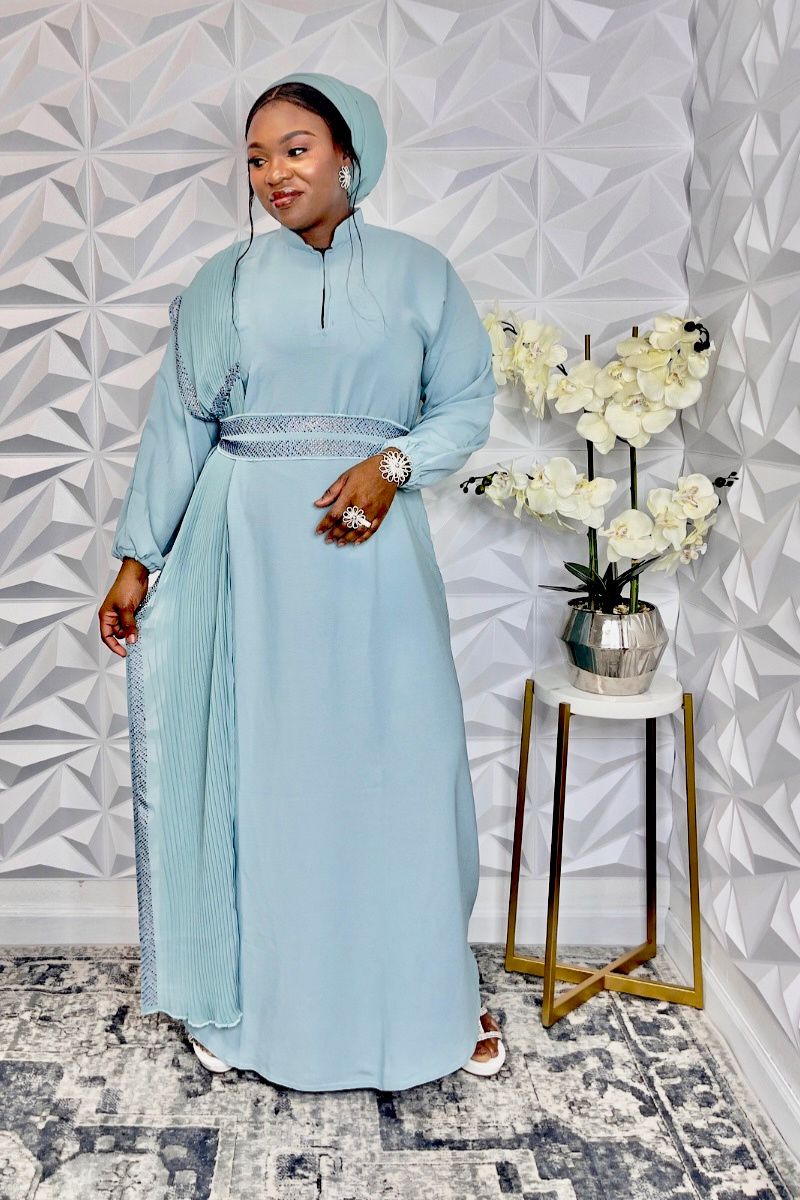 Elegant Crepe Robe Abaya