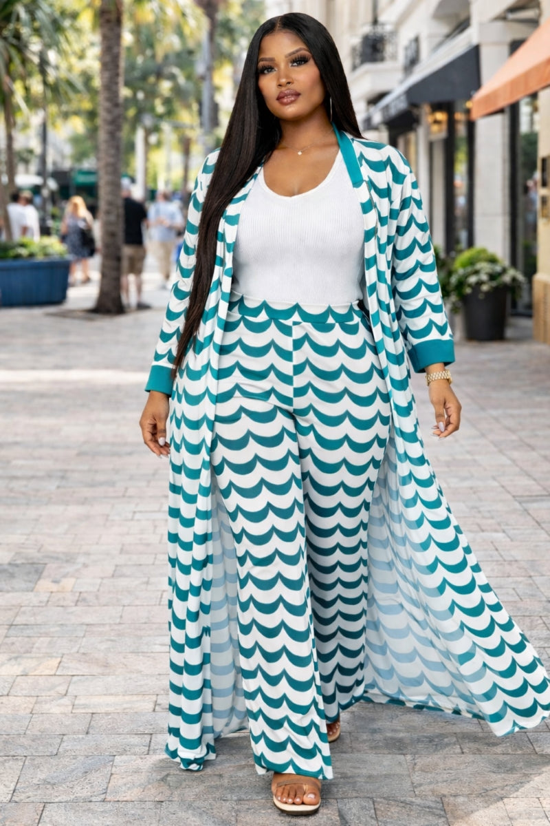 "Ensemble de loisirs Chic Aqua Wave - Eco &amp; Breezy Taille unique