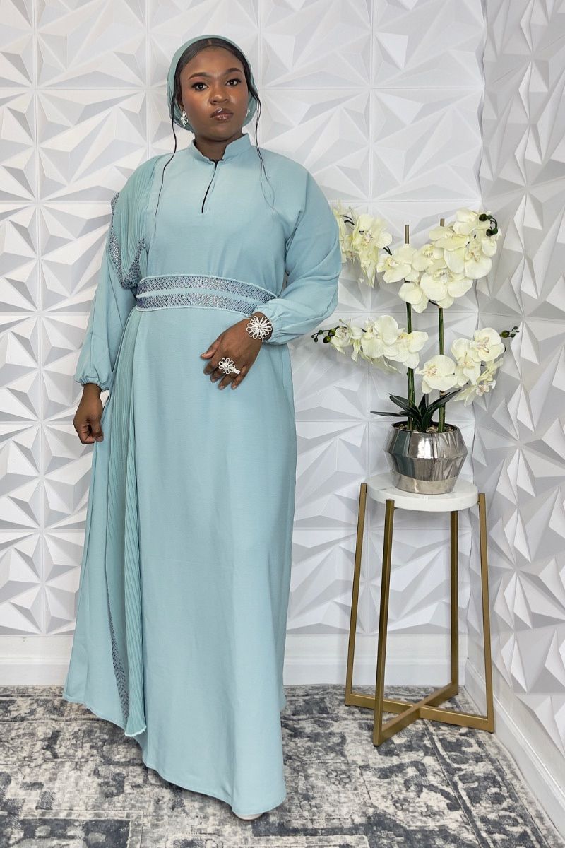 Elegant Crepe Robe Abaya