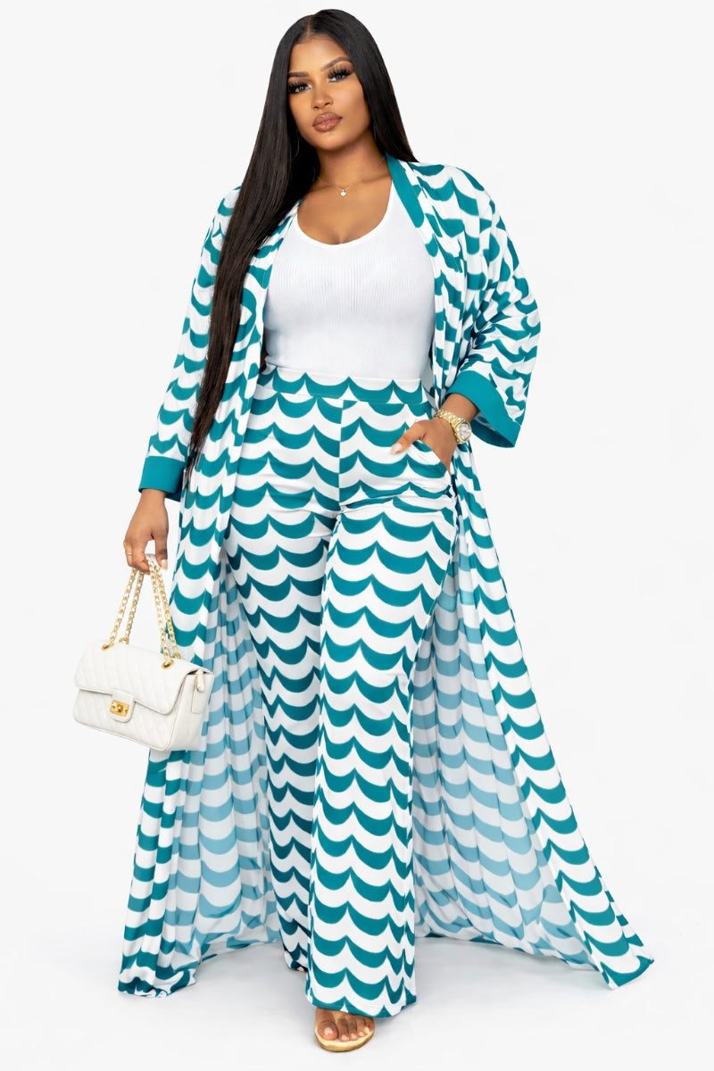 "Ensemble de loisirs Chic Aqua Wave - Eco &amp; Breezy Taille unique