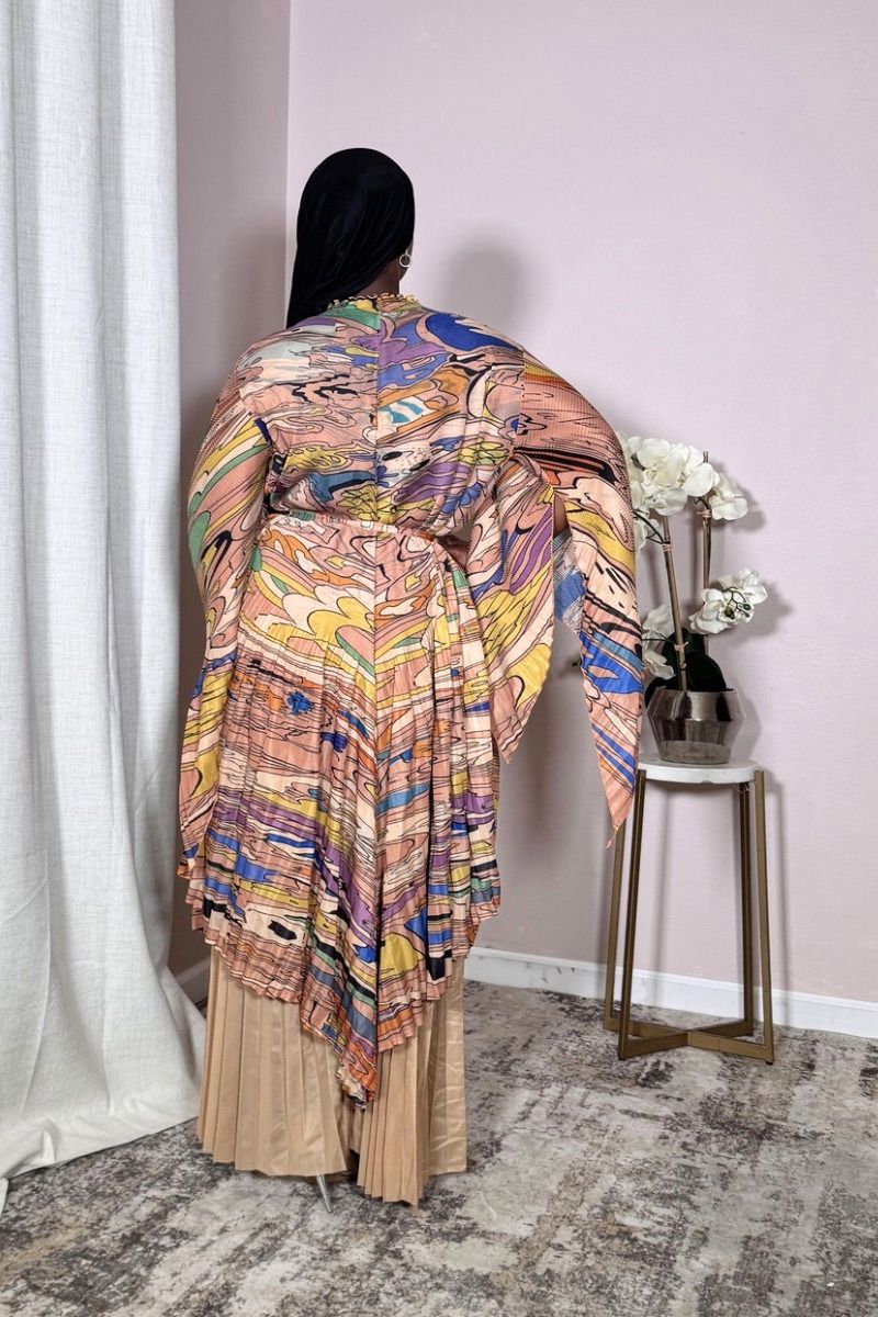 Softlands Watercolor Pleated Set