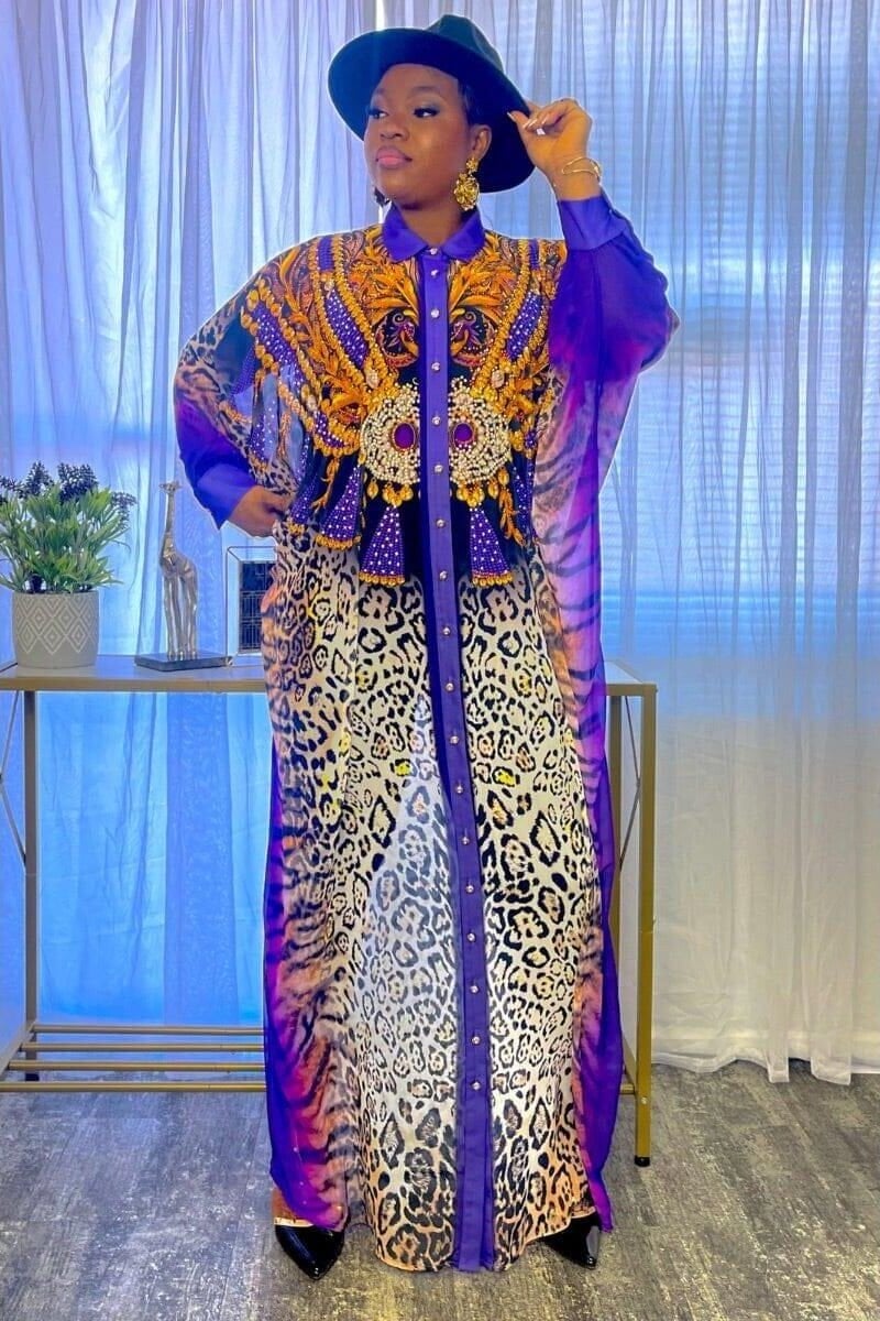 Uma stoning dress ladarocollection 14 Purple 